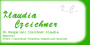 klaudia czeichner business card